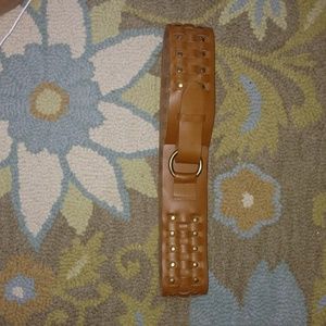 Avignon 3" wide Women's leather studded belt